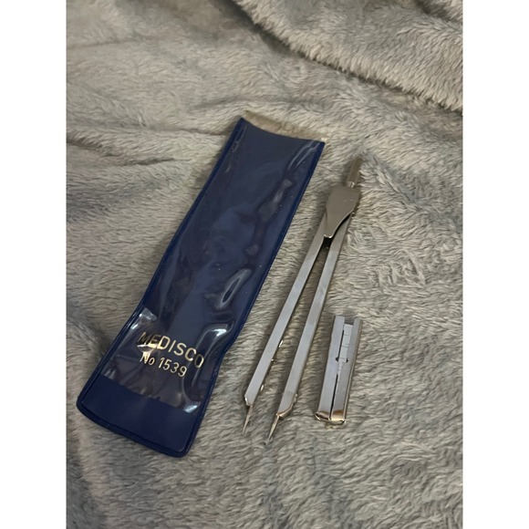Medisco‎ Drawing Compass Drafting Tool Geometry Set with Lead Germany - Picture 1 of 7